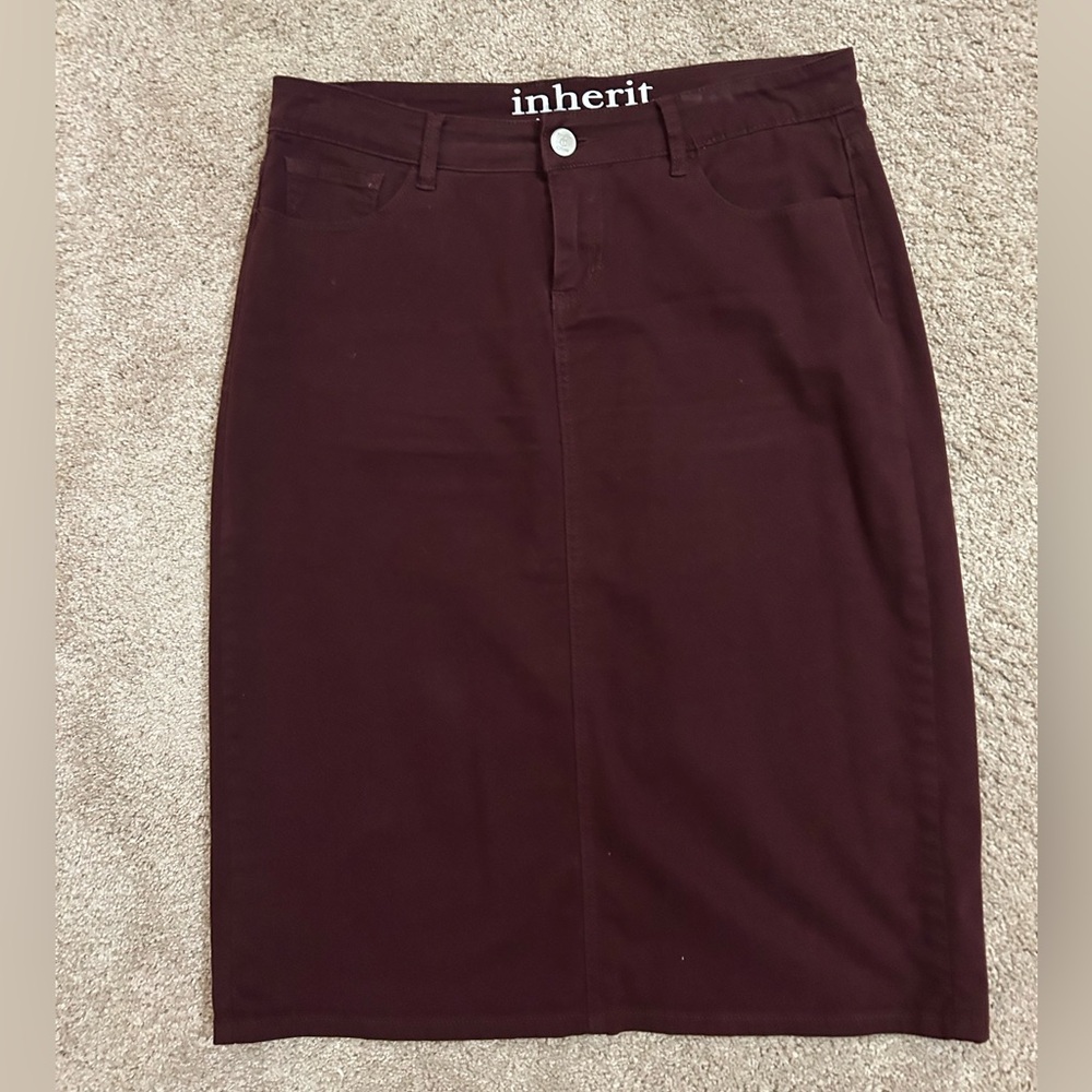 Inherit Clothing Women's Burgundy Wine Remi Skirt